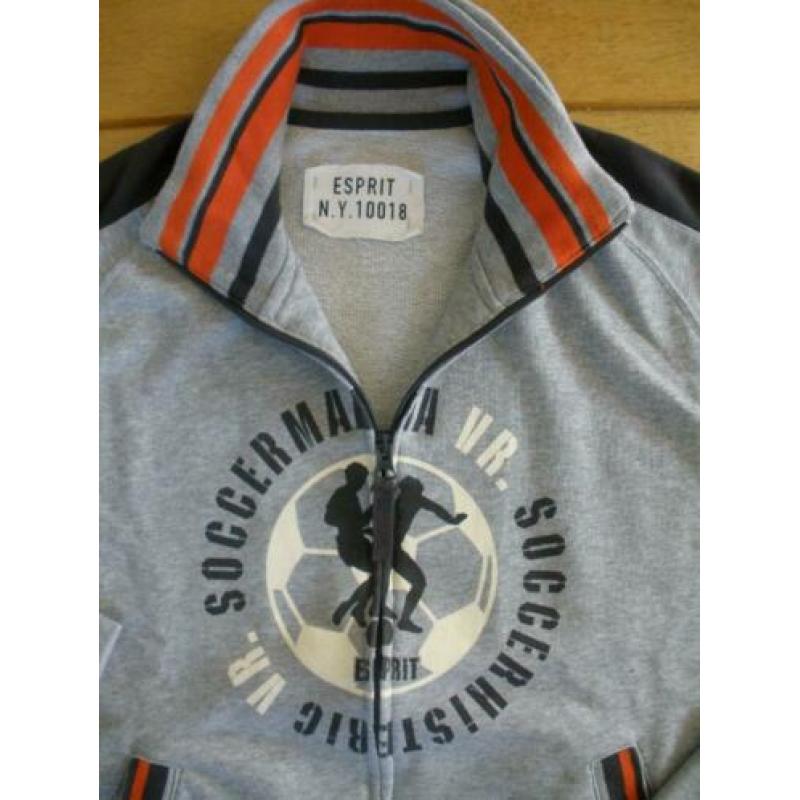 ESPRIT vest grijs maat S - nieuw -