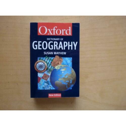 Oxford Dictionary of Geography Susan Mayhew 1997