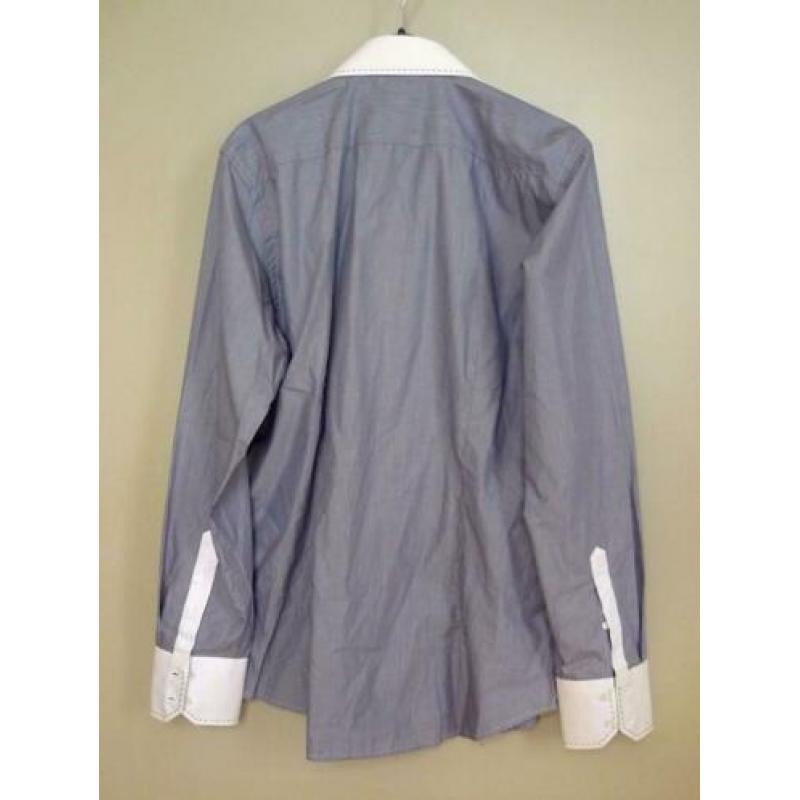 Marnelli, luxe herenhemd, apart model leuke details, maat xl
