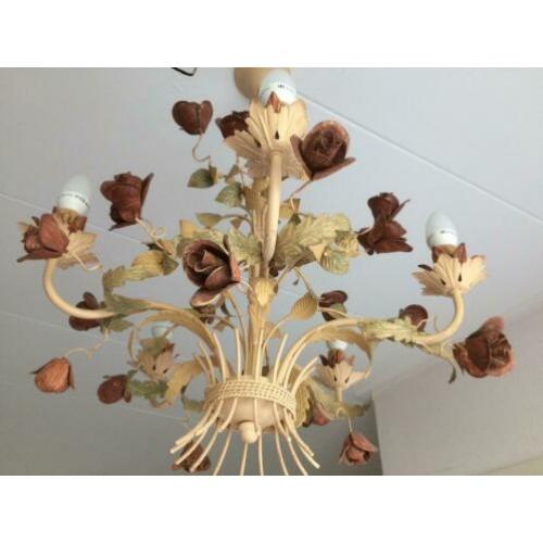 Antieke bloemen Kroonluchter Jaren 20 Frankrijk