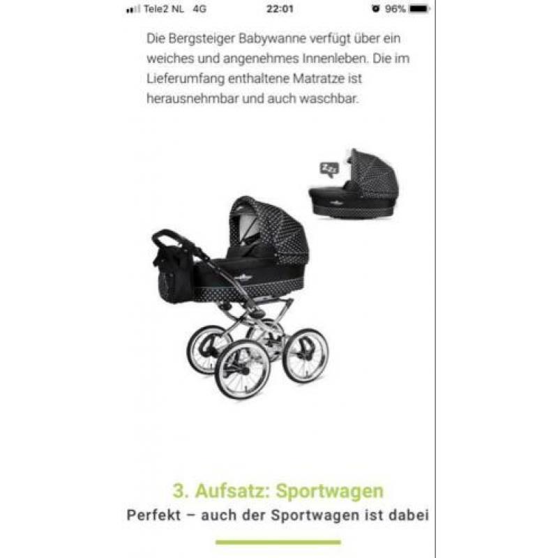 Bergsteiger wagen/ maxicosi/luiertas en toebehoren