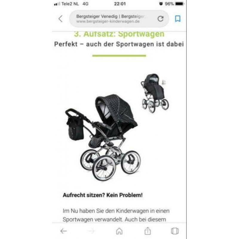 Bergsteiger wagen/ maxicosi/luiertas en toebehoren