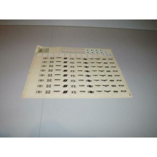 Lego 12v Stickervel van de 7745 TREIN in perfecte staat!