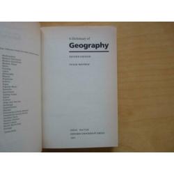 Oxford Dictionary of Geography Susan Mayhew 1997
