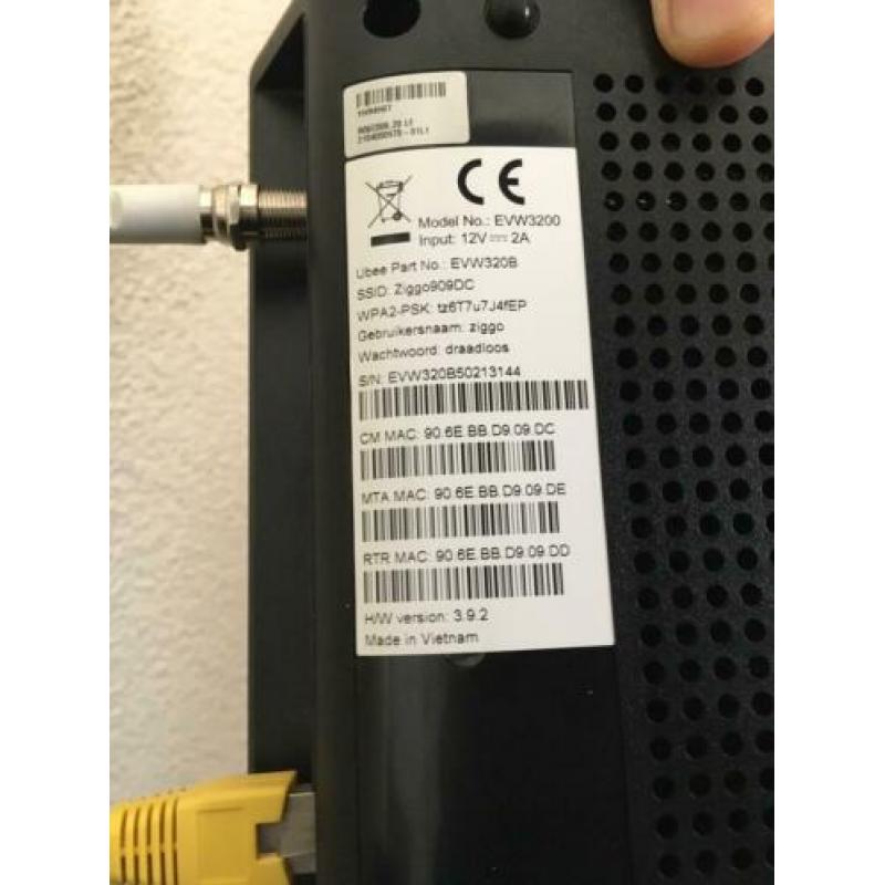 Ubee evw 3200 modem/router