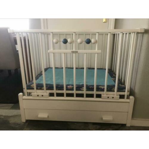 HEGOWA box wit hoogteverstelling inklapbaar incl boxkleed