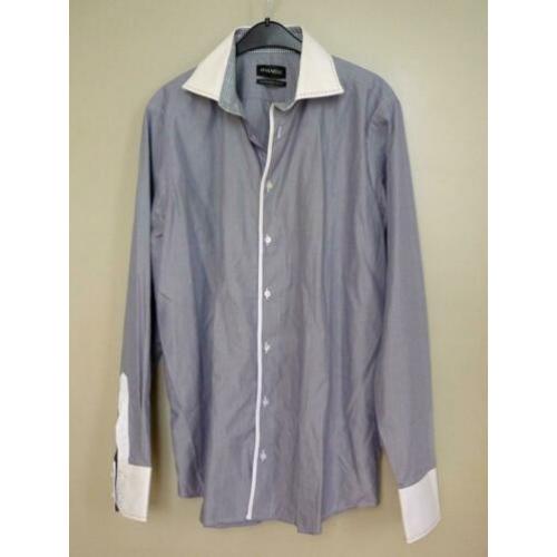 Marnelli, luxe herenhemd, apart model leuke details, maat xl