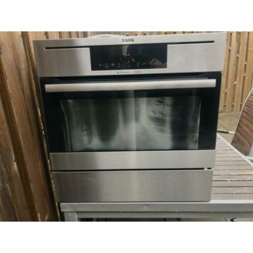 AEG setje combi oven met magnetron + warmhoudlade