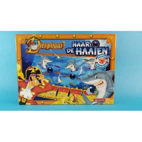 Piet Piraat Naar de Haaien spel, studio 100. Als nieuw! 7A5
