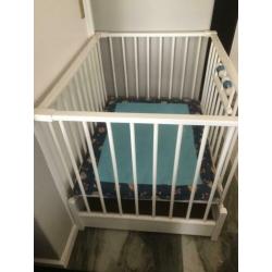HEGOWA box wit hoogteverstelling inklapbaar incl boxkleed