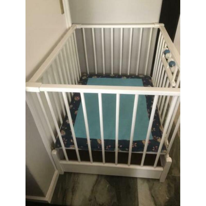 HEGOWA box wit hoogteverstelling inklapbaar incl boxkleed