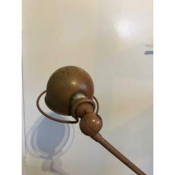 Vintage twee armige Jielde lamp in kleur taupe
