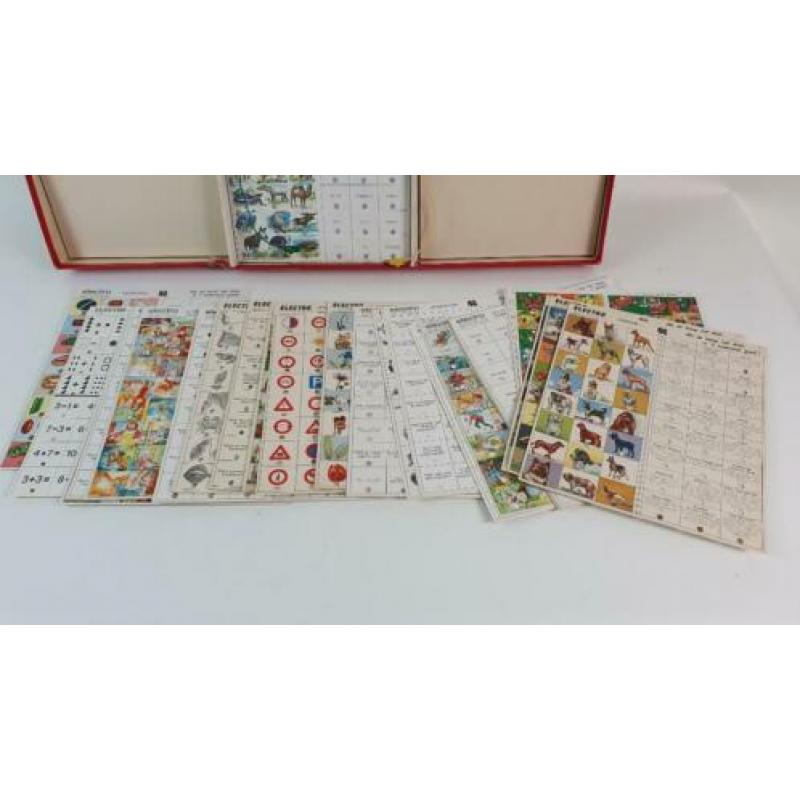 Vintage Jumbo Elektro, jaren 50, heel veel kaarten! 8C3