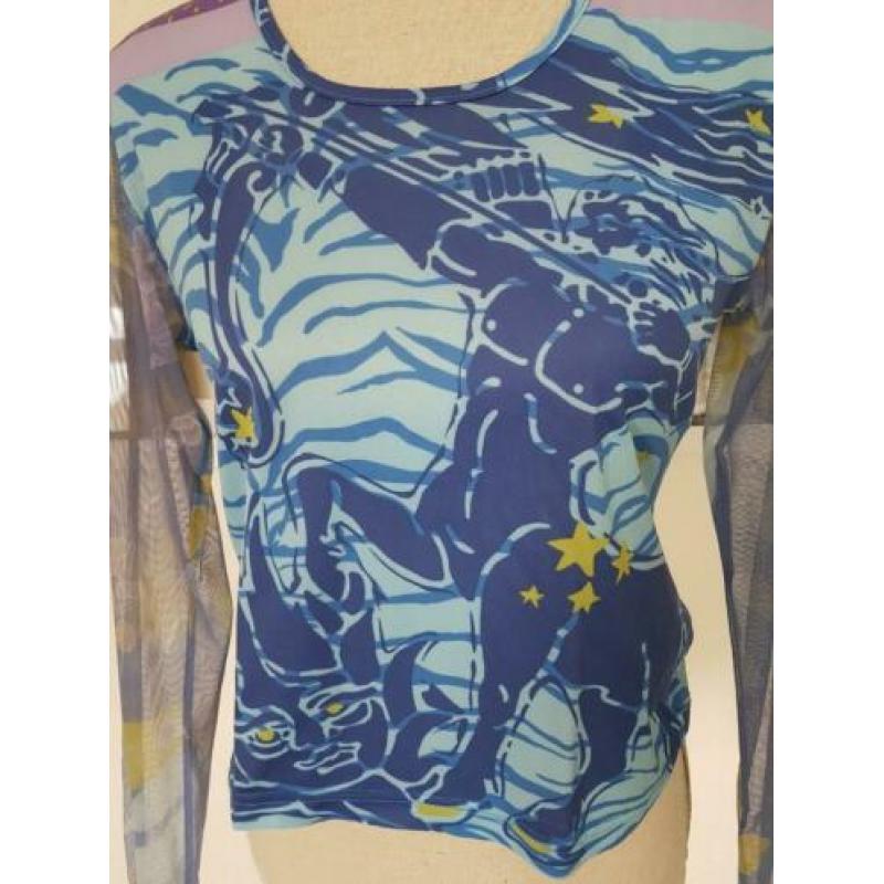 Lief shirt blauwe tinten ZIDANE