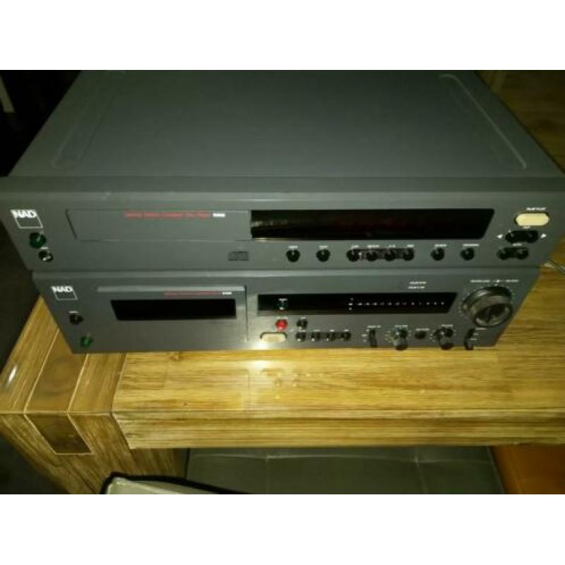 NAD CD speler 5000 en Cassette deck 6100 Monitor Line