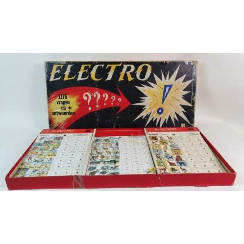 Vintage Jumbo Elektro, jaren 50, heel veel kaarten! 8C3