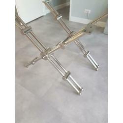 Eichholtz chroome eettafel onderstel eric kuster style