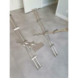Eichholtz chroome eettafel onderstel eric kuster style