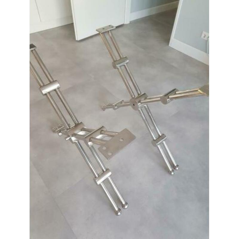 Eichholtz chroome eettafel onderstel eric kuster style