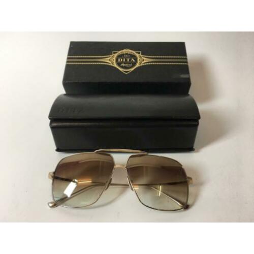 Dita Flight 005 Sunglasses 12K Gold & Dark Brown | In nette