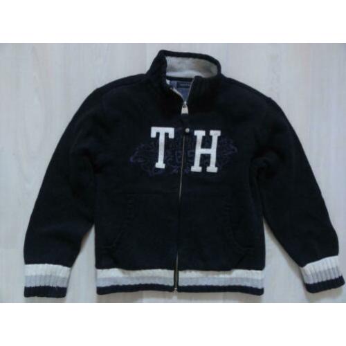 Tommy Hilfiger vest jas dik d blauw katoen wol mix 140/146