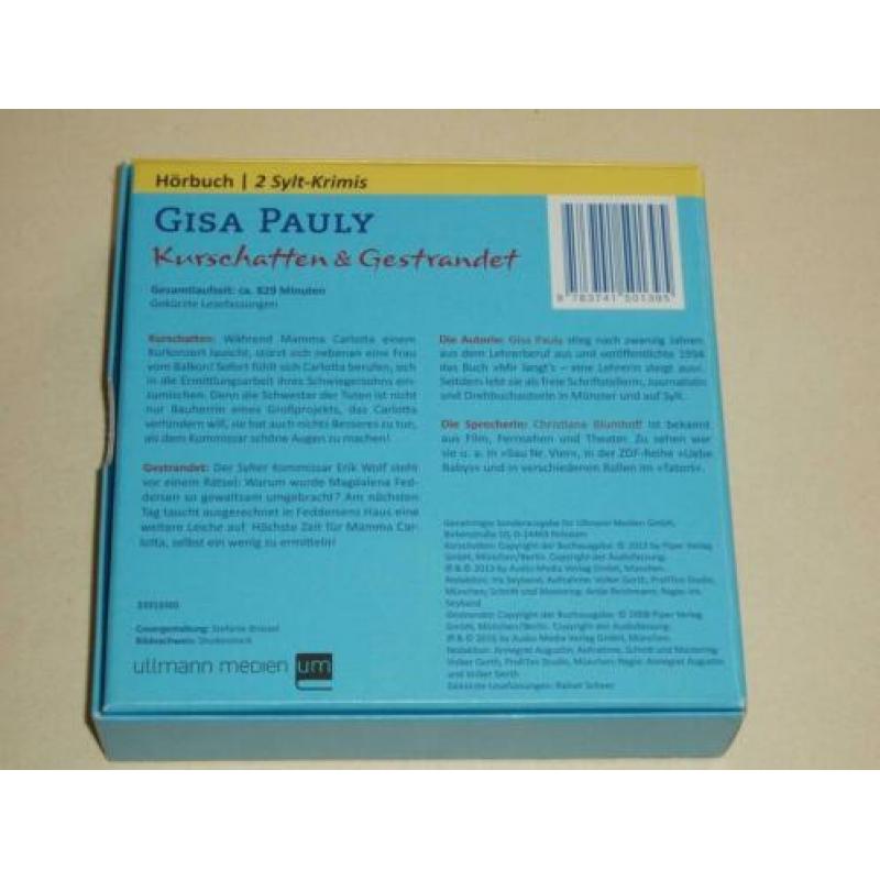 11 CD box luisterboek Sylt krimi Gisa Pauly - Kurschatten