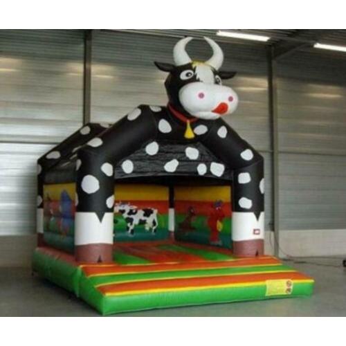 Koe springkussen , 4 bij 5 meter , erg leuk, te huur