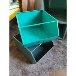 2 metalen opbergbakken kidsdepot