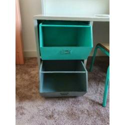 2 metalen opbergbakken kidsdepot