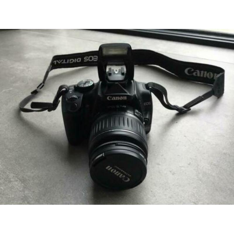 Canon Eos 400D met lens 18-55mm, met canon lens 70-300mm