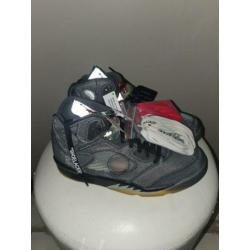 Nike Air Jordan Jordan 5 Retro Off-White Black Maat 41