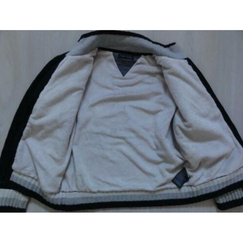 Tommy Hilfiger vest jas dik d blauw katoen wol mix 140/146