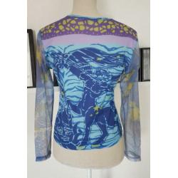 Lief shirt blauwe tinten ZIDANE
