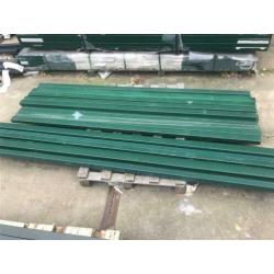 40m Gegalvaniseerd Hekwerk 123cm hoog - 2e keus palen