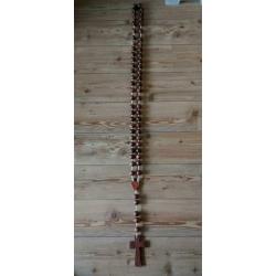 Woonketting hout met hartje & kruis