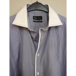 Marnelli, luxe herenhemd, apart model leuke details, maat xl