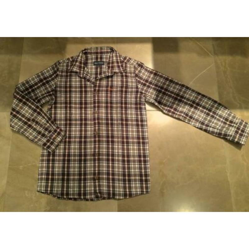 NIEUW: geruite flanel blouse; merk Marc 'O Polo; maat 164