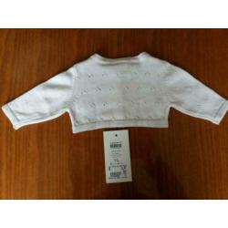 name it baby bolerootje wit ajour. maat 56