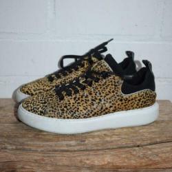 Nubikk - Prachtige leren sneakers maat 37 - Leopardprint