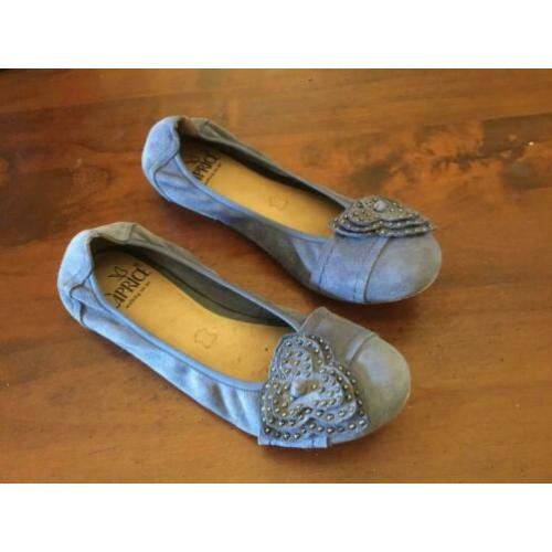 Mooie blauwe ballerina’s. Merk Caprice waling-on-air. Mt 37