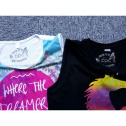 2x Bonprix shirt + Bonprix broek maat 152-158