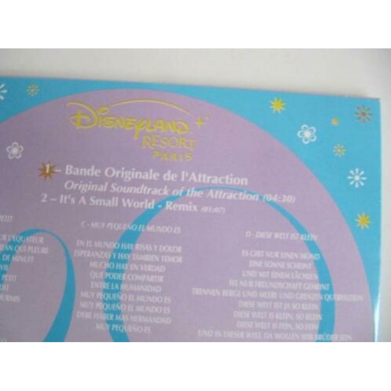 Walt Disney CD it's a small world after all EURODISNEY 2005