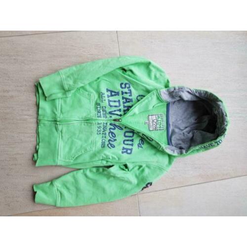 Sweater groen met rits
