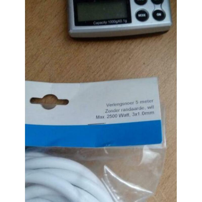 Kopp geaard 5 meter 3 x 1.5 mm 2 - Verlengsnoer