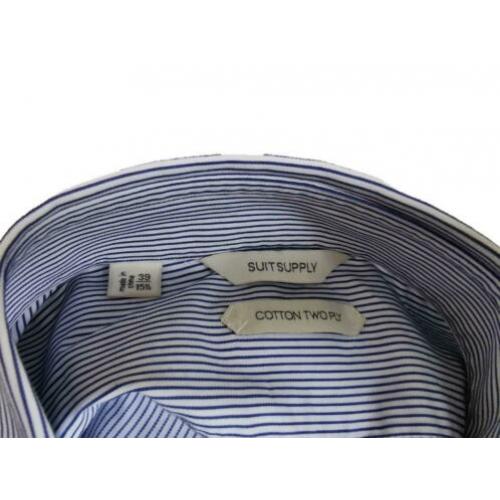 SuitSupply 2 Ply Cotton overhemd Maat 39 - M