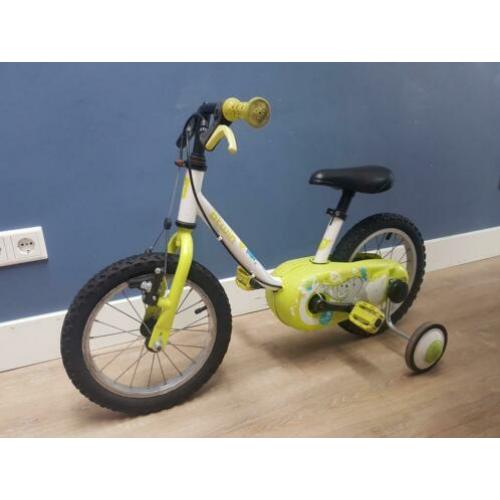 Groene b'twin kinderfiets, 12 of 14 inch