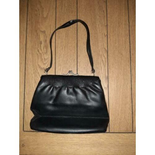 Unieke Retro Handtas zwart vermoedelijk Fifties Sixties