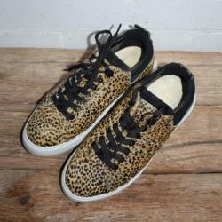 Nubikk - Prachtige leren sneakers maat 37 - Leopardprint
