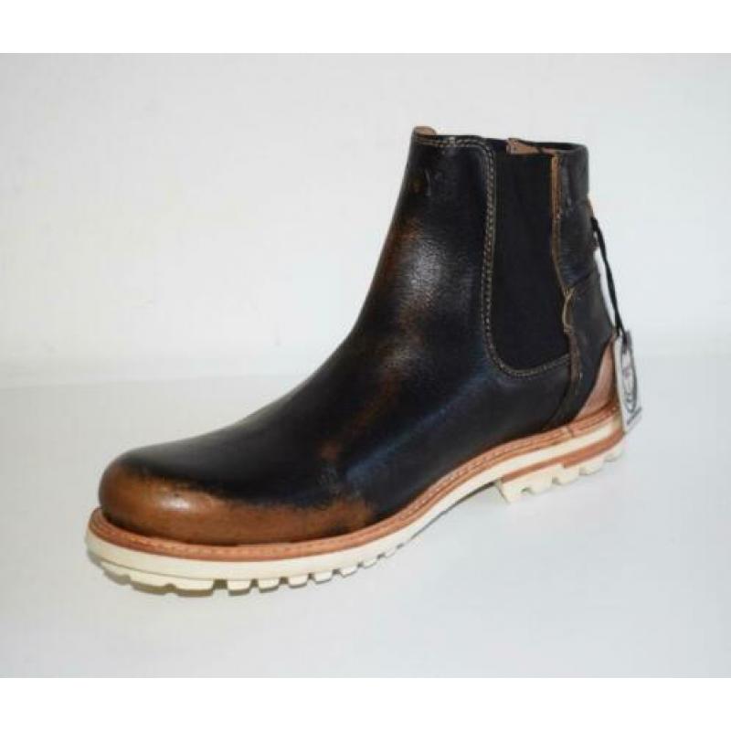 YELLOW CAB - leren chelsea enkelboots Brown - maat 41