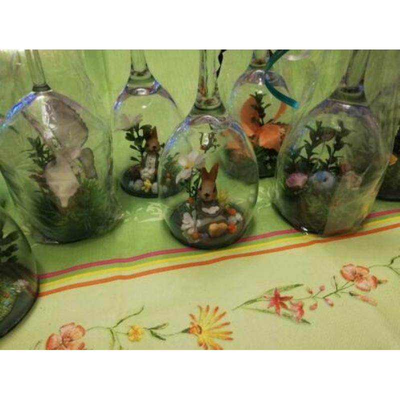 Paasstukjes in glas.